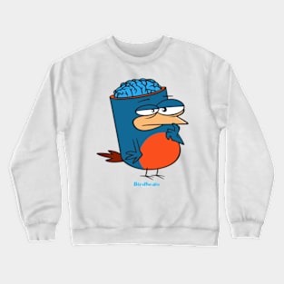 Birdbrain Design for Bird Lovers Crewneck Sweatshirt